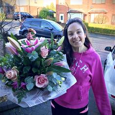 Strike the Heart - Pink Roses &amp;  Lilies 