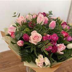 Roses and Tulips Bouquet (pink)