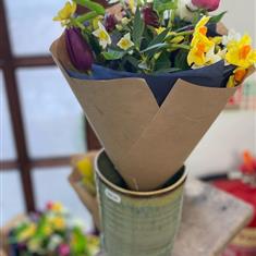 spring bunched posy - Collection only 