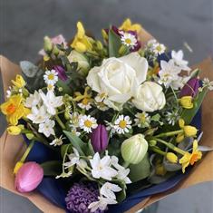 posy of spring flowers