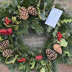 10 inch grave wreath
