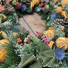 large luxury wreath workshop sun 29th Nov 1pm - 4pm 